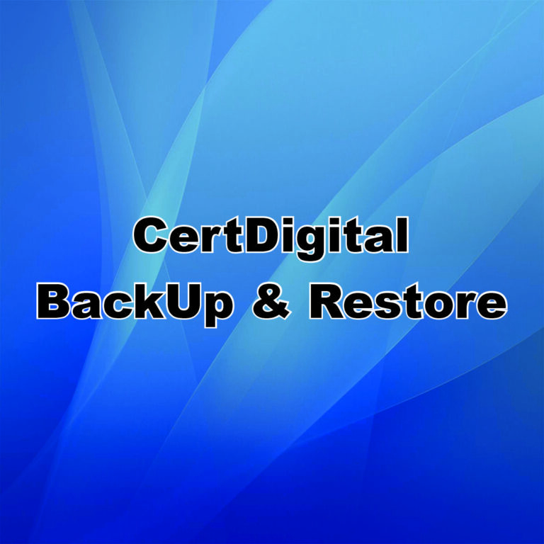 Aplicatie CertDigital Secure BackUp