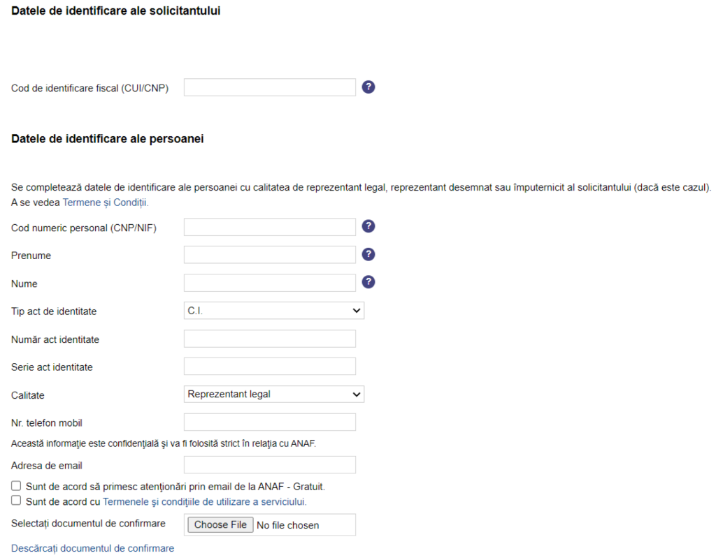Inregistrare in SPV